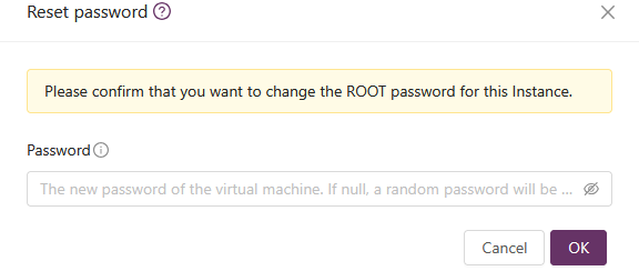 password field