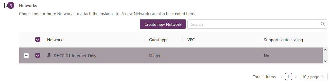 Network Offering