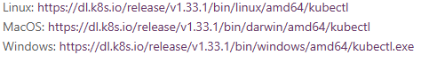 kubernetes download kubectl