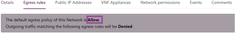 default allow egress