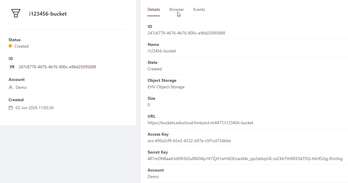 Minio Buckets Creation - EduCloud Documentation